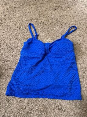 Blue Lace swimsuit Camisole Tank Top - Women